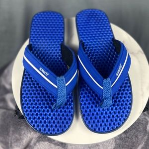 SPEEDO Flip Flops Sandals Thong Style Beach Swim Pool Blue Sz XL : Pre-Owned
